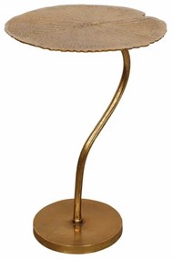 Konferenčný stolík Leaf 42cm zlatý