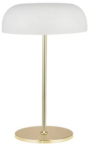 Searchlight EU60707WH - Stolná lampa HANOVER 2xE14/7W/230V biela/zlatá