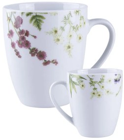 Sada porcelánových hrnčekov HERBAL GARDEN 380 ml 4 ks