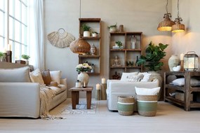 Hnedý drevený konzolový stôl regál Grimaud Unit - 120*40*80 cm