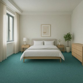 Metrážny koberec Debut 42, na mieru, šíře 4m, zelená, filc, detská izba, Betap