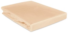 SATÉNOVÉ PRESTIERADLO 160X200 CM SVETLOBÉŽOVÉ