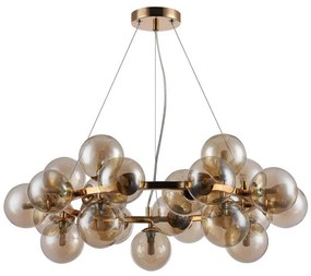 ITALUX PND-5252-25-GD-CGN - Luster na lanku CABELLA 25xG9/28W/230V