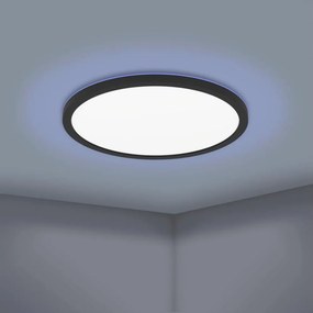 Eglo 31704-LED RGBW stmievateľné stropné svietidlo ROVITO-Z 1xLED/16,5W/230V pr.42cm čierna