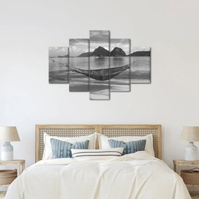 Obraz - Hojdacia sieť na pláži (150x105 cm)