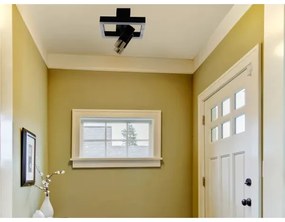 LED Stmievateľné stropné svietidlo LED/50W/230V 3000-6500K čierna +diaľkové ovládanie