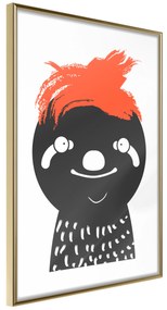 Artgeist Plagát - Crazy Sloth [Poster] Veľkosť: 20x30, Verzia: Čierny rám s passe-partout