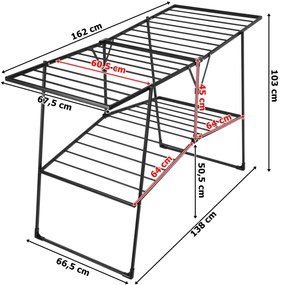Sušák na prádlo ROSITA černý