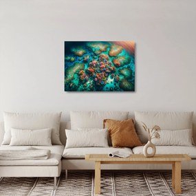 Sklenený obraz - Pohľad na more (70x50 cm)