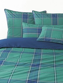 Kockovaná obliečka na paplón z bavlneného perkálu Scarlet