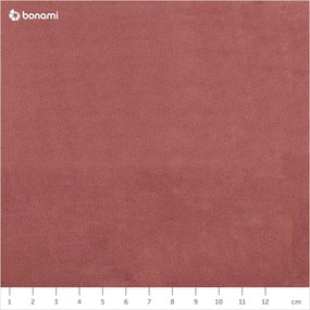 Ružová zamatová rohová pohovka Cosmopolitan Design Bali, ľavý roh