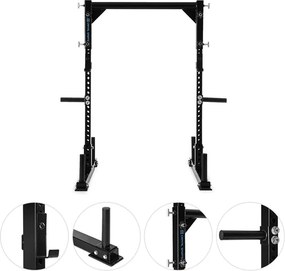 Capital Sports Yoketar Yoke posilňovací stojan, 50 mm tŕne na kotúče, 2 x J-Cup, oceľ, čierna