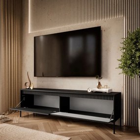 TV STOLÍK RAYMOND ČIERNY MATNÝ 187 cm