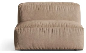 Svetlohnedý zamatový modul pohovky (stredový diel) Martina – Micadoni