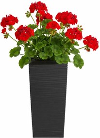 PLASTOVÝ KVETINÁČ PORTO RIFLO 36X19X19 CM ČIERNA