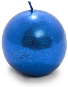 Sada 2 sviečok gule CANDLE BALL BLUE 4,5 cm modrá