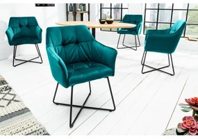 Stolička 41660 Loft Zamat Tyrkisová  - Komfort-nábytok