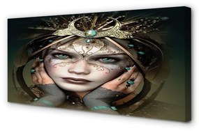 Obraz canvas Ženské modré oči 100x50 cm