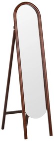 Stojace zrkadlo 30 x 150 cm tmavé drevo CHELLES Beliani