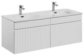 Závesná skrinka Iconic Sky so zápustným umývadlom 120 cm biela