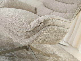 Relaxačné kreslo Karenteno (béžová). Akcia -15%. Vlastná spoľahlivá doprava až k Vám domov. 1135820