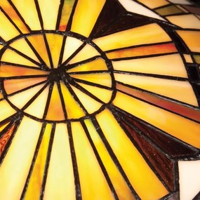 Quoizel QZ-REED-F-VB - Stropné svietidlo Tiffany REED 2xE27/60W/230V Ø 42 cm