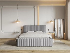 Manželská posteľ 180 cm Tulia 180  (svetlosivá + čierna). Akcia -18%. Vlastná spoľahlivá doprava až k Vám domov. 1100270