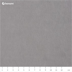 Svetlosivá zamatová rozkladacia pohovka do "U" Miuform Stylish Stan, ľavý roh