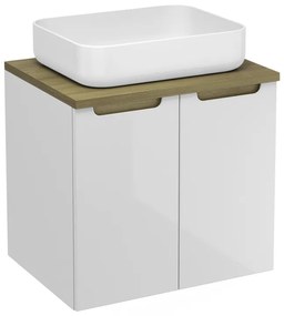 Kúpeľňová skrinka pod umývadlo Naturel Stilla 60x60x45 cm biela STILLAD06033DBK