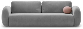 Tmavosivá zamatová rozkladacia/s úložným priestorom pohovka 262 cm Tonale – Cosmopolitan Design