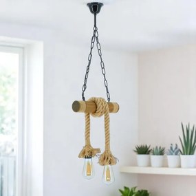 Brilagi - Luster na reťazi KOS 2xE27/60W/230V buk