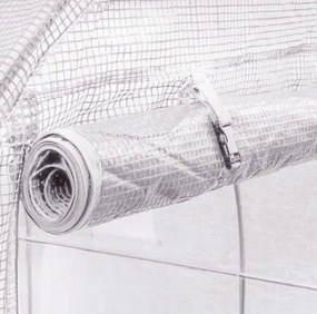 Záhradný fóliovník s rozmermi 2,5 x 4 m Biely