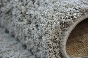 Koberec Micro fiber soft shaggy strieborný