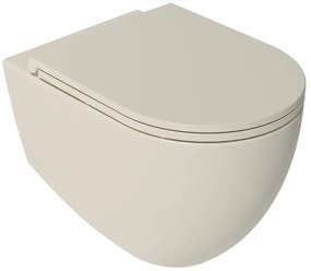 Isvea Isvea, INFINITY závesná WC misa, Rimless, 36,5x53cm, Ivory, 10NF02004-2K