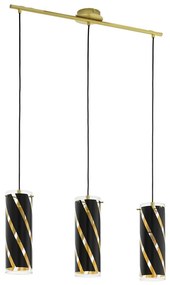 Eglo 97767 - Luster na lanku PINTO NERO 1 3xE27/60W/230V