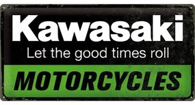 Plechová ceduľa Kawasaki Motorcycles