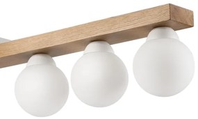 Prisadený luster MATTE 2xE27/15W/230V + 3xG9/5W/230V biela/dub