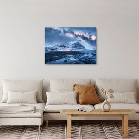 Obraz hôr s hviezdnou oblohou (70x50 cm)