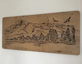 Led obraz hory a les