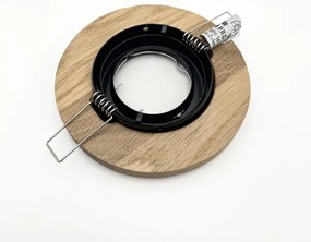 Podhľadové svietidlo TOBBY 1xGU10/20W/230V pr. 11,5 cm dub/čierna