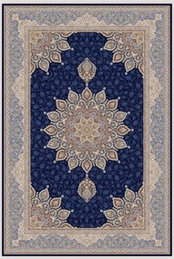 Koberec Sultan 1203 BLUE – modrý béžový orientálny vzor, obdĺžnik Rozmer: 200x300 cm
