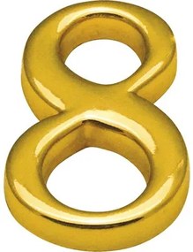 Domové číslo "8" zlaté 10 cm