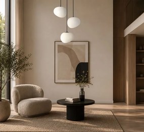 BRILAGI - Závesné svietidlo na lanku PEBBLES 3xE27/40W/230V pr. 42 cm čierna