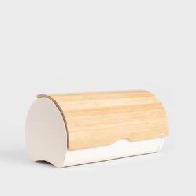 Chlebník RAKEL okrúhly, biely / hnedý 747687