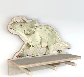 Polička do detskej izby dino