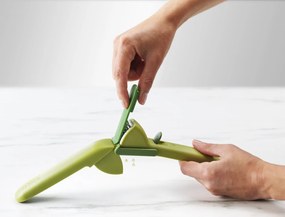 Ručný lis na cesnak CleanForce zelený