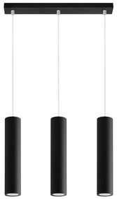 Sollux SL.0329 - Luster na lanku LAGOS 3 3xGU10/10W/230V čierna SLX0217
