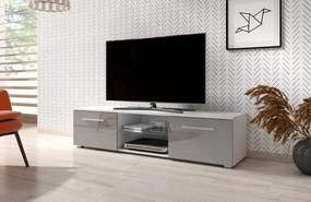 TV stolík Moon 140 cm biely/sivý