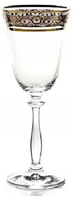 BOHEMIA ANGELA ZLATO-PLATINOVÝ POHÁR 350 ML SADA 6 KS