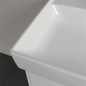 VILLEROY &amp; BOCH Collaro závesné umývadlo s otvorom, s prepadom, 650 x 470 mm, biela alpská, s povrchom CeramicPlus, 4A3365R1
